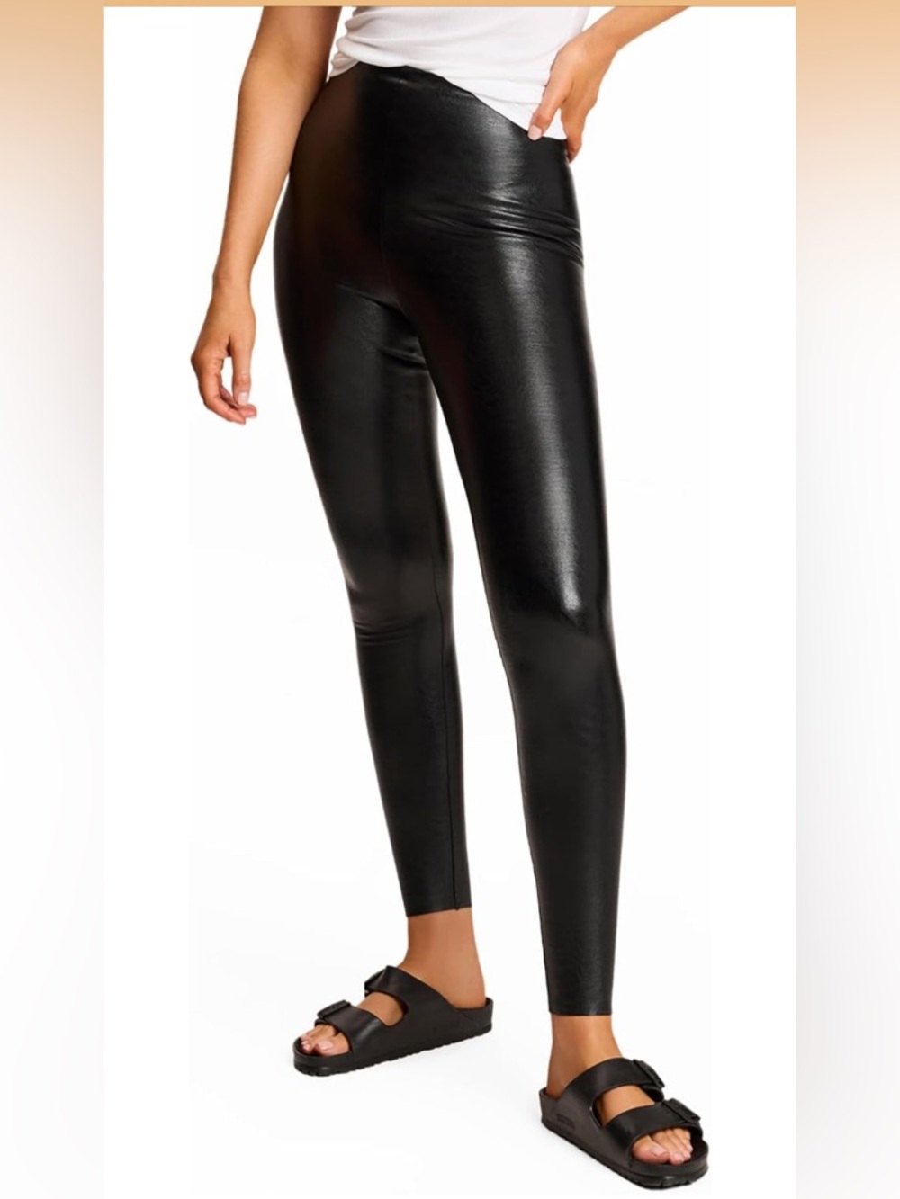 Commando Black Faux Leather Jeggings